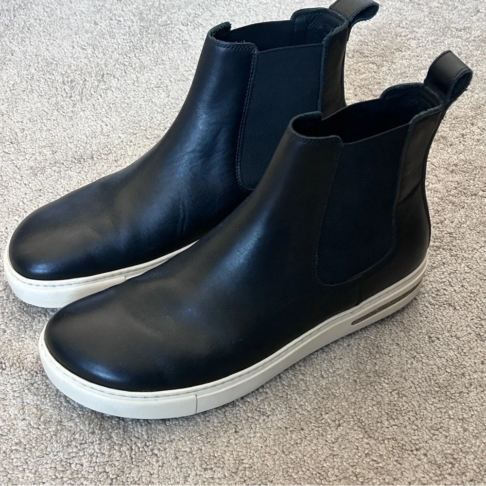 Birkenstock Bend Chelsea Black Leather Sneaker Boot Comfort Bootie 41 / US 10 - Picture 4 of 10